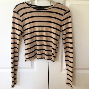 Topshop Long Sleeve with Lettuce-Edge!